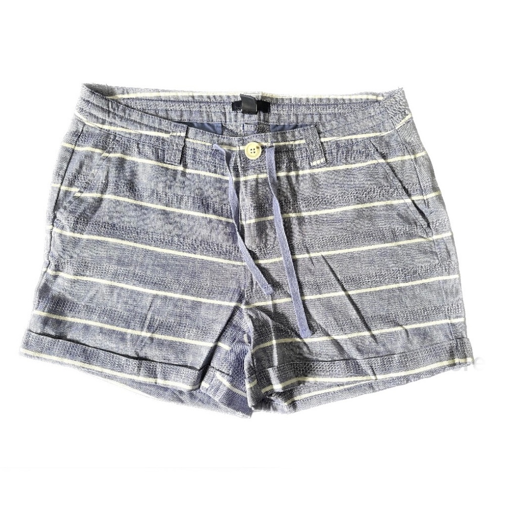 GAP Linen Blend shorts with front and back pockets  drawstring closure 4"